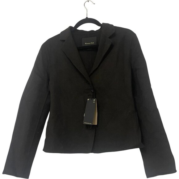 Massimo Dutti Jackets & Blazers - Massimo Dutti Womens Coat Jacket Small S Brown Short Textured Wool 6444/764 NWT